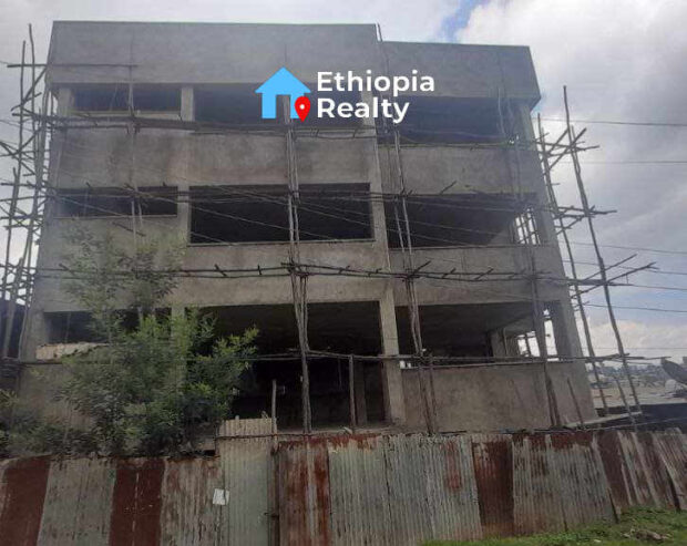 Unfinished G + 1 With Large Area In Addis Ababa